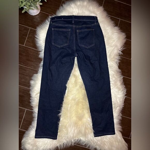 Ann Taylor “The Taper” dark washed denim jeans sz 4 - Picture 4 of 7
